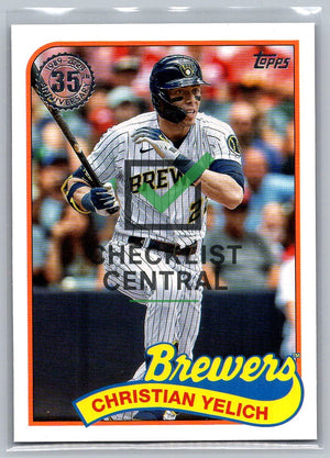 2024 Topps '89 Topps Christian Yelich #89B43
