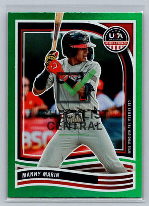 2024 Panini USA Baseball Stars & Stripes Green Manny Marin #34