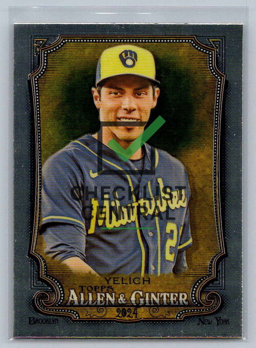 2024 Topps Allen & Ginter Chrome Christian Yelich #43