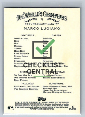 2024 Topps Allen & Ginter Chrome Marco Luciano #79