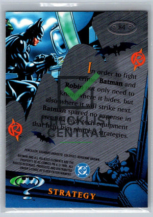 1995 Fleer Metal Batman Forever Strategy #84