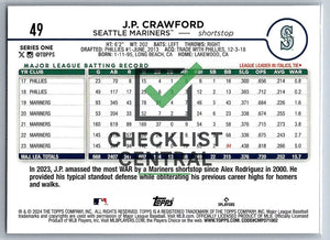 2024 Topps J.P. Crawford #49