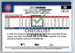 2025 Topps Nico Hoerner #38