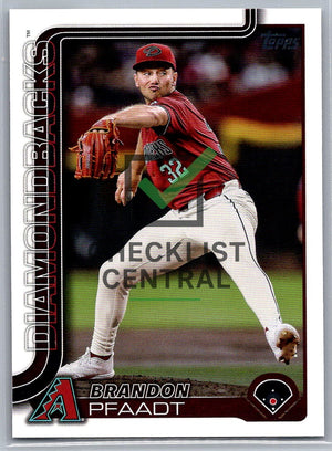 2025 Topps Brandon Pfaadt #182