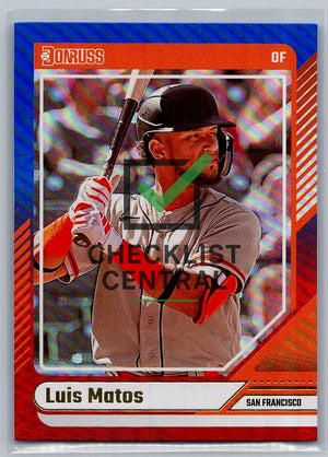 2024 Donruss Red and Blue Luis Matos #77
