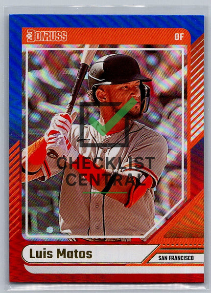 2024 Donruss Red and Blue Luis Matos #77