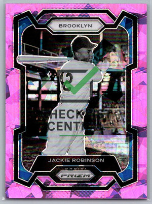 2024 Panini Prizm Prizms Pink Ice Jackie Robinson #110