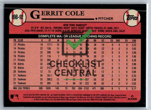 2024 Topps '89 Topps Gerrit Cole #89B92