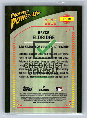 2024 Bowman Chrome Prospect Power-Up Bryce Eldridge #PP-19