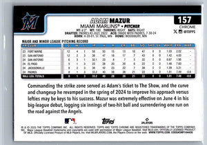 2025 Topps Chrome X-Fractors Adam Mazur #157