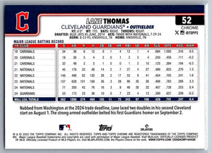 2025 Topps Chrome X-Fractors Lane Thomas #52