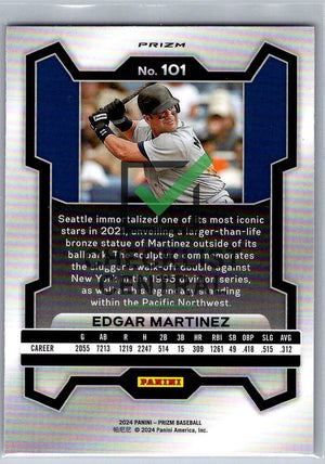 2024 Panini Prizm Prizms Pink Ice Edgar Martinez #101