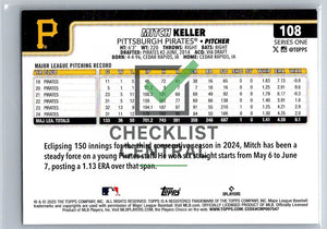 2025 Topps Mitch Keller #108