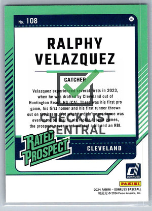 2024 Donruss Red and Blue Ralphy Velazquez #108