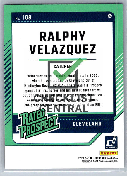 2024 Donruss Red and Blue Ralphy Velazquez #108