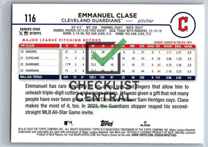 2024 Topps Emmanuel Clase #116