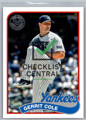 2024 Topps '89 Topps Gerrit Cole #89B92