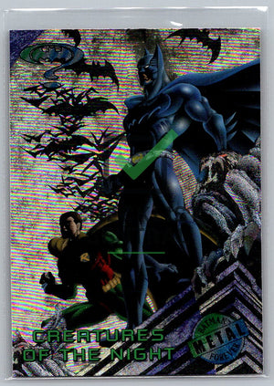 1995 Fleer Metal Batman Forever Silver Flash Creatures of the Night #81