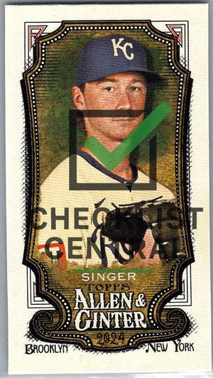 2024 Topps Allen & Ginter Mini Brady Singer #324 SP