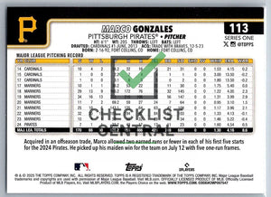 2025 Topps Marco Gonzales #113