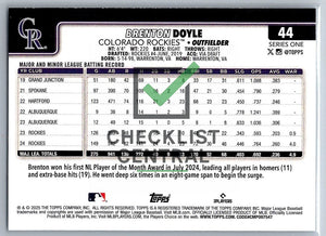 2025 Topps Brenton Doyle #44