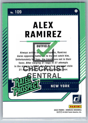 2024 Donruss Red and Blue Alex Ramirez #109