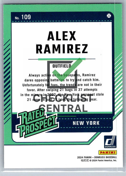 2024 Donruss Red and Blue Alex Ramirez #109