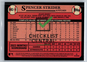 2024 Topps '89 Topps Series 2 Spencer Strider #89B214