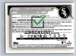 2024 Bowman Chrome Prospects Lava Refractors Ryan Burrowes #BCP-119 - 049/399