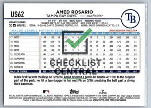 2024 Topps Update Amed Rosario #US62