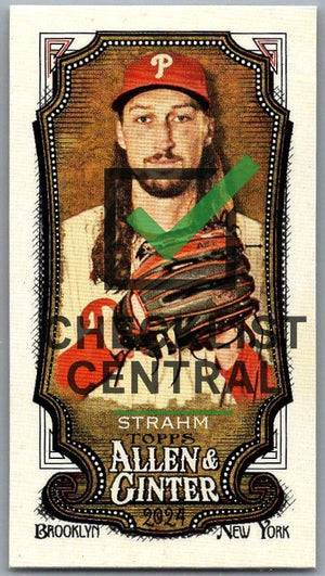 2024 Topps Allen & Ginter Mini Matt Strahm #325 SP