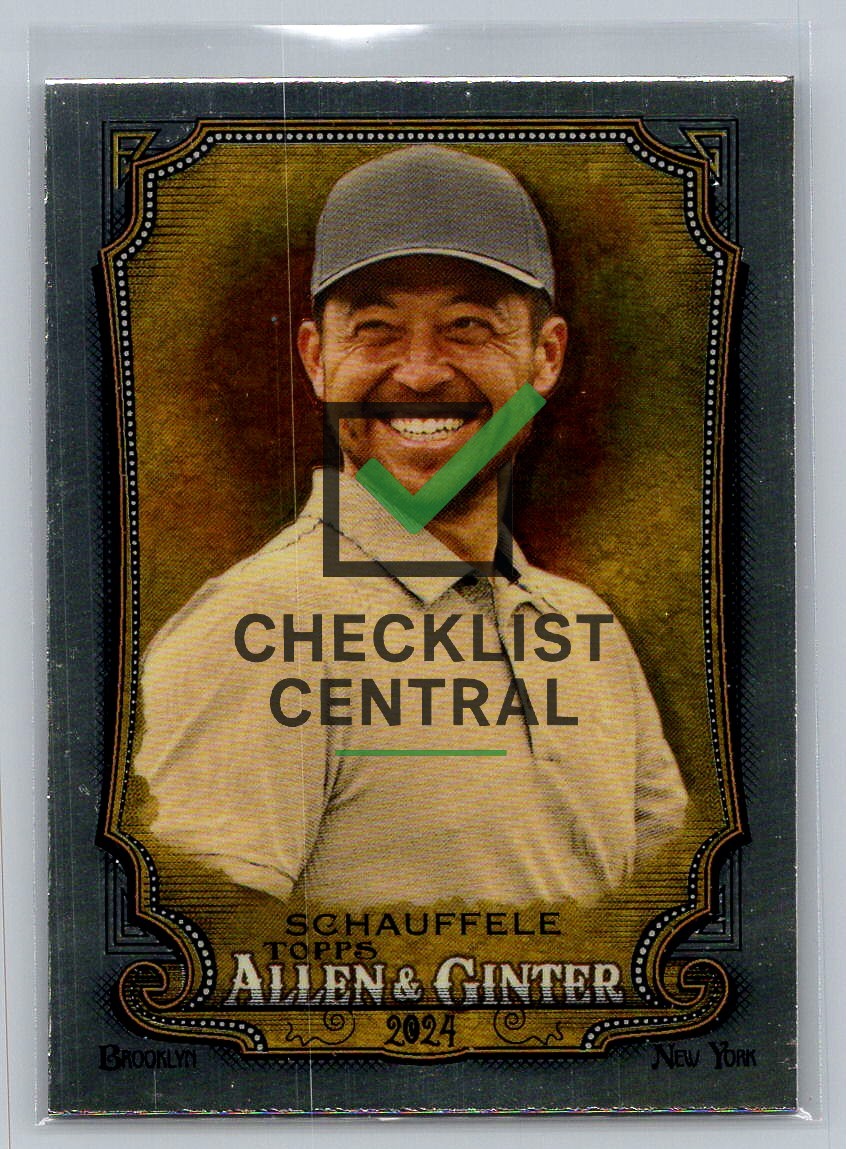 2024 Topps Allen & Ginter Chrome Xander Schauffele #262