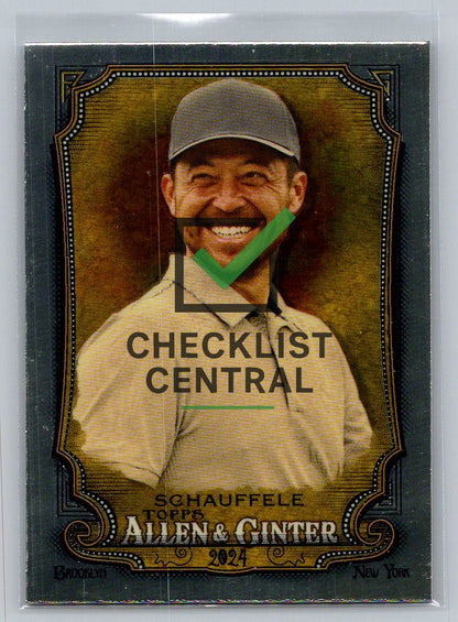 2024 Topps Allen & Ginter Chrome Xander Schauffele #262