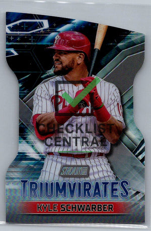 2023 Topps Stadium Club Triumvirates Kyle Schwarber #T-15
