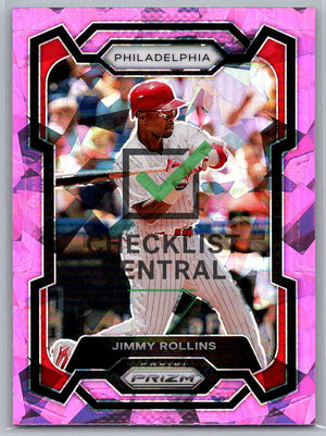 2024 Panini Prizm Prizms Pink Ice Jimmy Rollins #87
