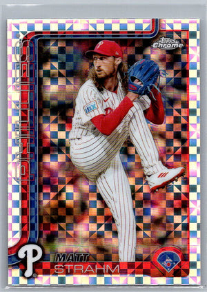 2025 Topps Chrome X-Fractors Matt Strahm #178