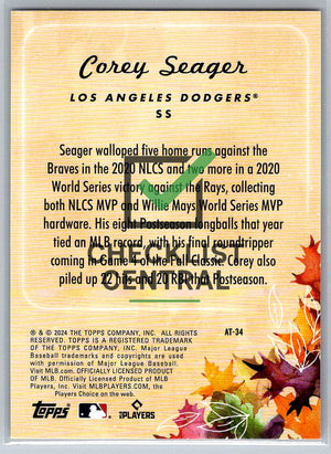 2024 Topps Update Autumn Tales Corey Seager #AT-34
