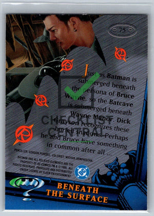 1995 Fleer Metal Batman Forever Beneath the Surface #75