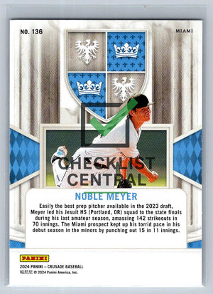 2024 Panini Crusade Noble Meyer #136