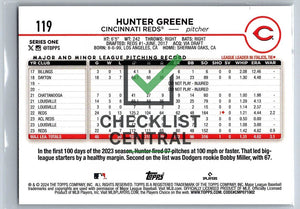 2024 Topps Hunter Greene #119