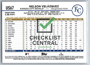 2024 Topps Update Nelson Velázquez #US67