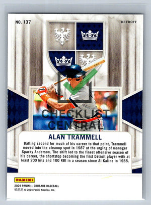 2024 Panini Crusade Alan Trammell #137