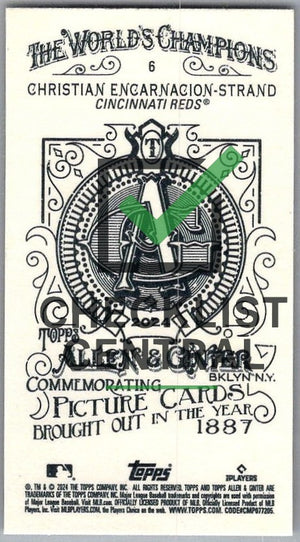 2024 Topps Allen & Ginter Mini A&G Back Christian Encarnacion-Strand #6