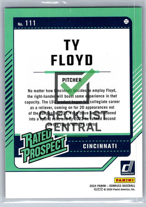 2024 Donruss Red and Blue Ty Floyd #111