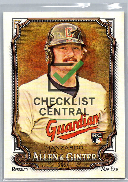 2024 Topps Allen & Ginter Kyle Manzardo #167