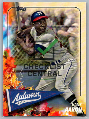 2024 Topps Update Autumn Tales Hank Aaron #AT-39