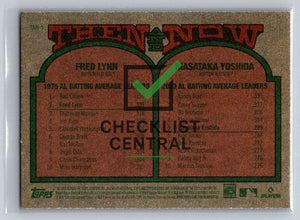 2024 Topps Heritage Then and Now Fred Lynn & Masataka Yoshida #TAN1