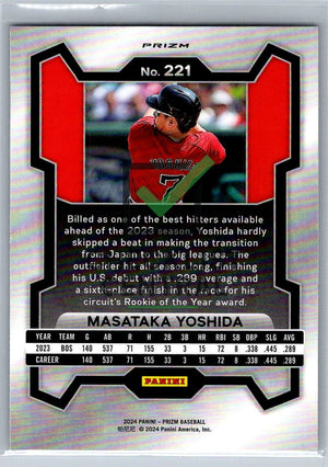 2024 Panini Prizm Prizms Silver Masataka Yoshida #221