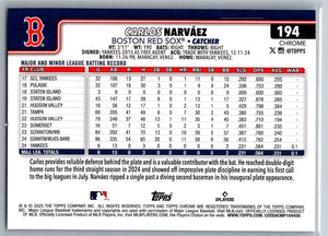 2025 Topps Chrome X-Fractors Carlos Narváez #194