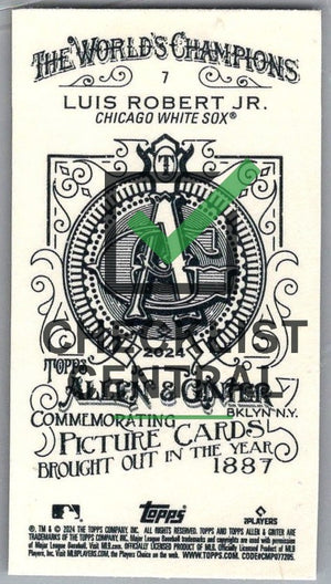 2024 Topps Allen & Ginter Mini A&G Back Luis Robert Jr. #7